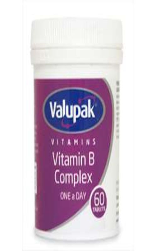 Valupak Vitamin B Complex One a day 60 Tablets 